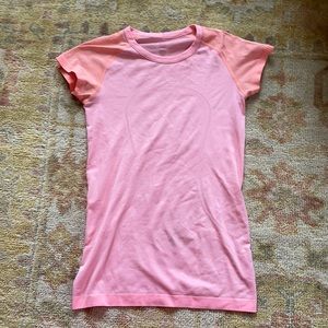 peach lululemon swiftly tech short sleeve